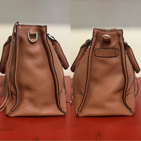 *FINAL SALE* Rebecca Minkoff Regan Leather Satchel Bag - Picture 3 of 11